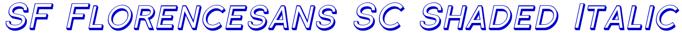 SF Florencesans SC Shaded Italic шрифт